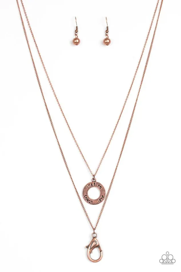 Necklaces Paparazzi Jewelry Paparazzi Necklace Secret Of Success Copper