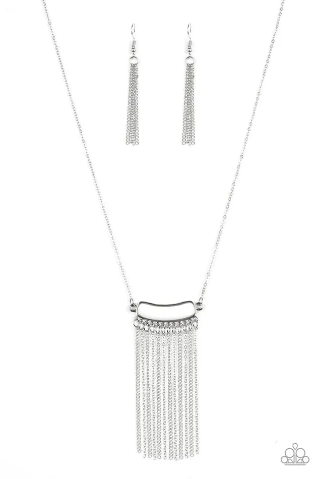 Necklaces Paparazzi Jewelry Paparazzi Necklace Serene Streams White