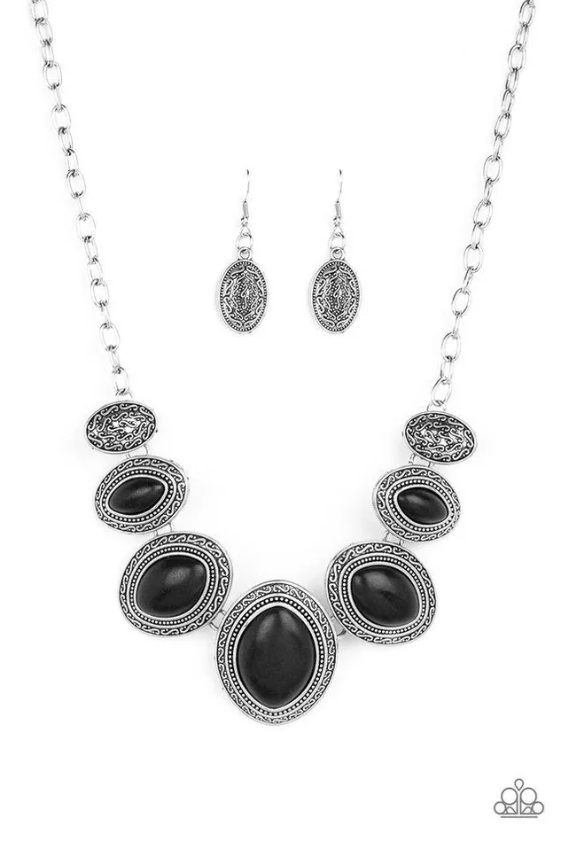 Necklaces Paparazzi Jewelry Paparazzi Necklace Sierra Serenity Black