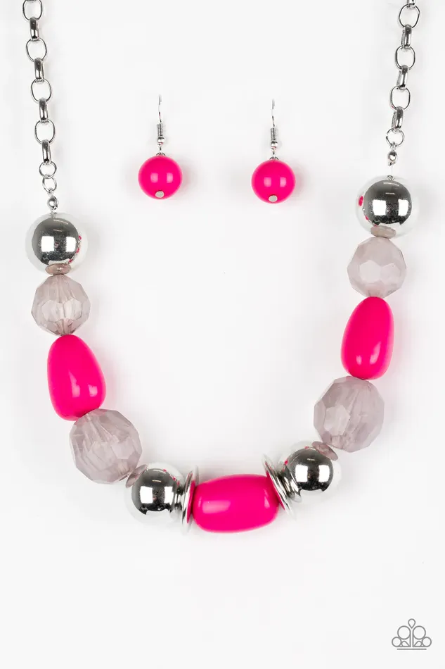 Necklaces Paparazzi Jewelry Paparazzi Necklace South Shore Sensation Pink