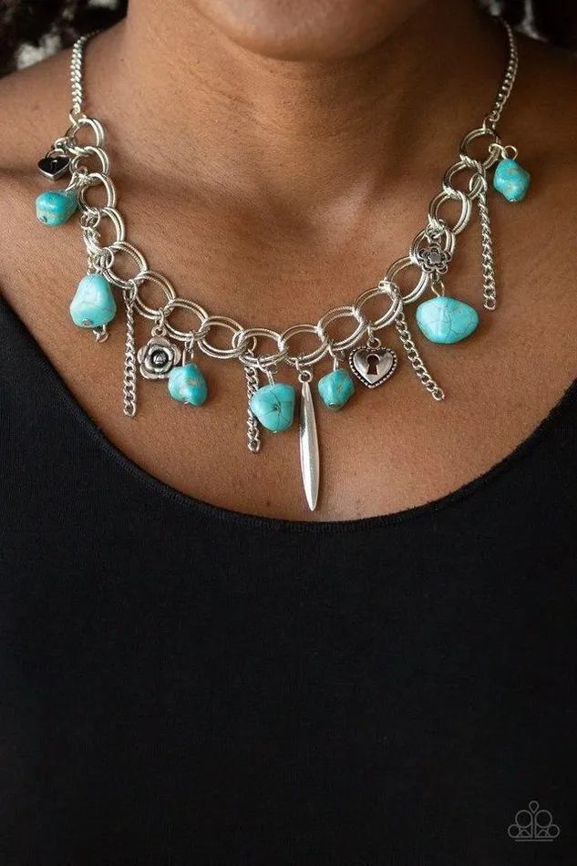 Necklaces Paparazzi Jewelry Paparazzi Necklace Southern Sweetheart Blue