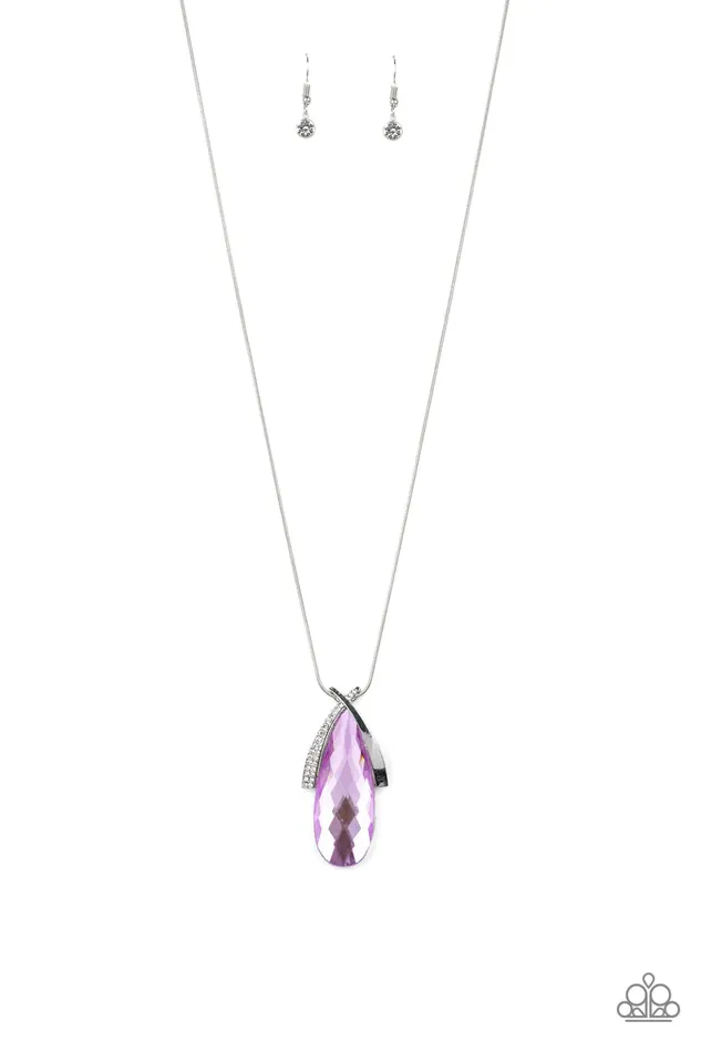 Necklaces Paparazzi Jewelry Paparazzi Necklace Stellar Sophistication Purple