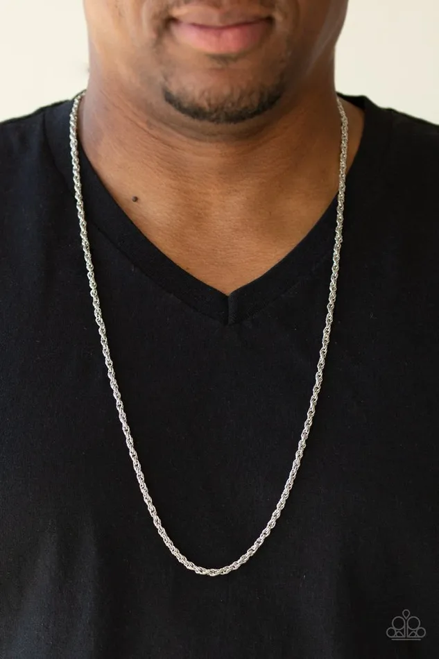Necklaces Paparazzi Jewelry Paparazzi Necklace The GoTo Guy Silver