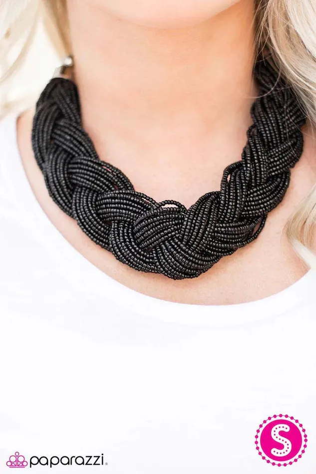 Necklaces Paparazzi Jewelry Paparazzi Necklace The Great Outback Black