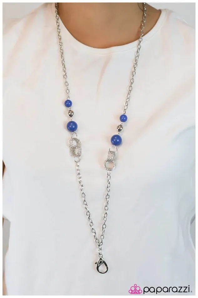 Necklaces Paparazzi Jewelry Paparazzi Necklace The New Girl Blue