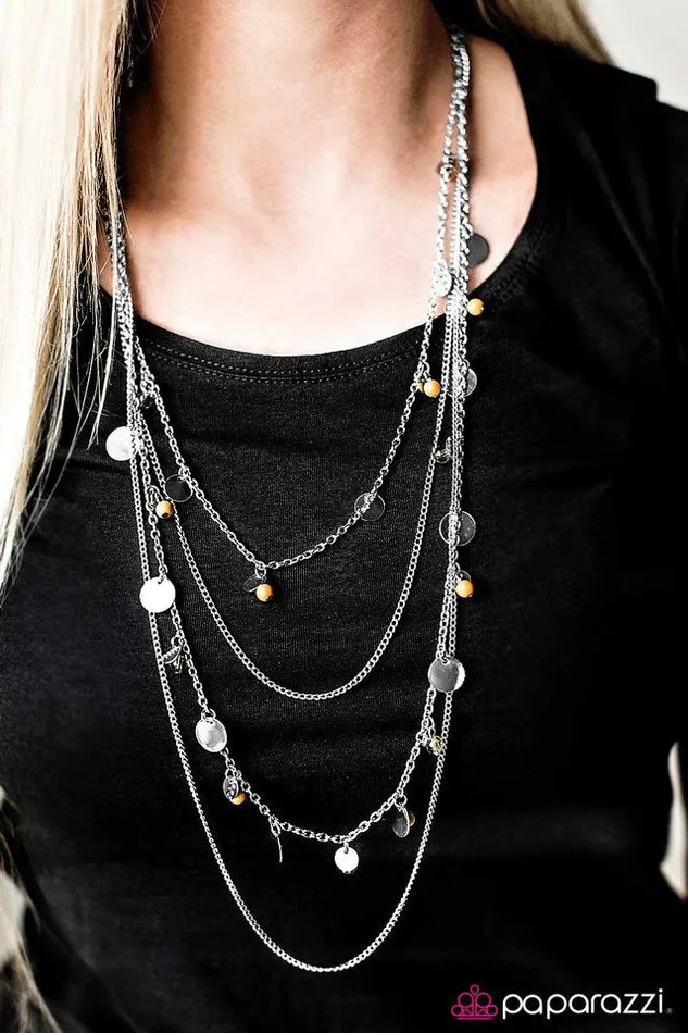 Necklaces Paparazzi Jewelry Paparazzi Necklace The Shake Up Yellow