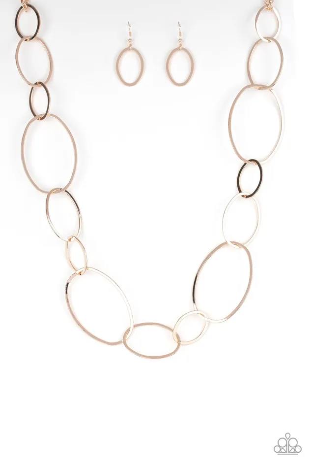 Necklaces Paparazzi Necklace City Circuit Rose Gold Paparazzi Jewelry