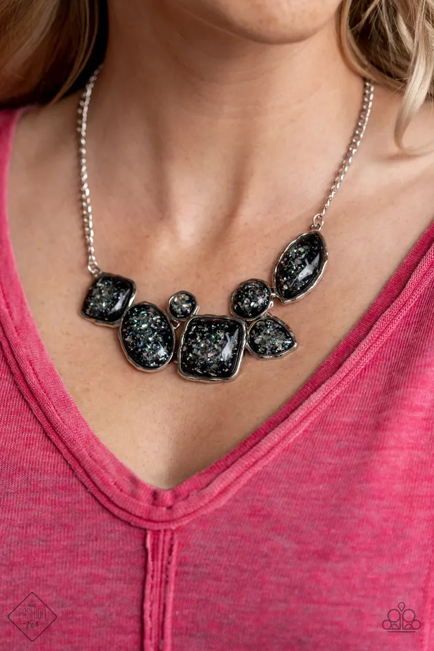 Necklaces Paparazzi Necklace Fashion Fix June 2021 So Jelly Black Paparazzi Jewelry