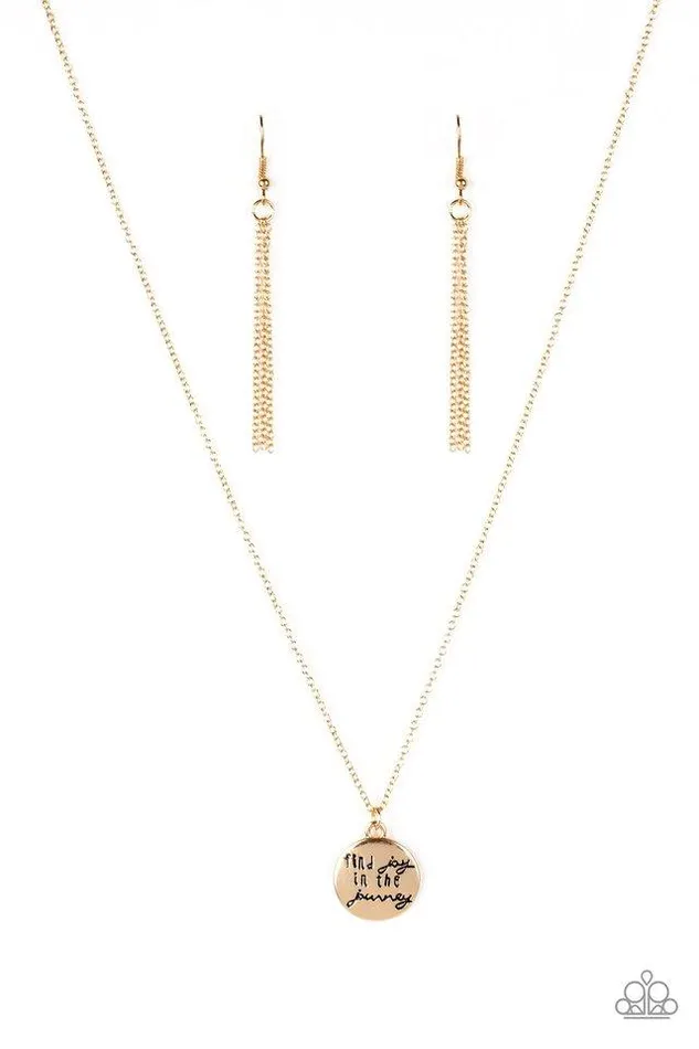 Necklaces Paparazzi Necklace Find Joy Gold Paparazzi Jewelry