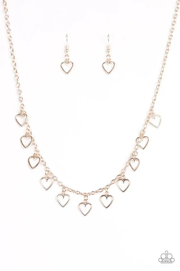 Necklaces Paparazzi Necklace Im Yours Rose Gold Paparazzi Jewelry