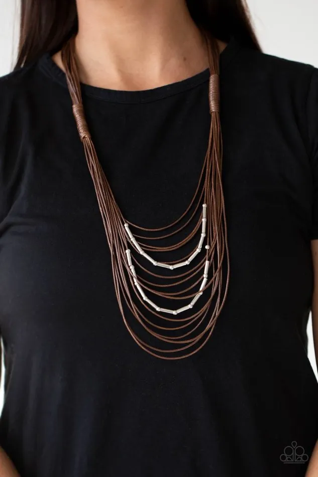 Necklaces Paparazzi Necklace Nice CORDination Brown Paparazzi Jewelry