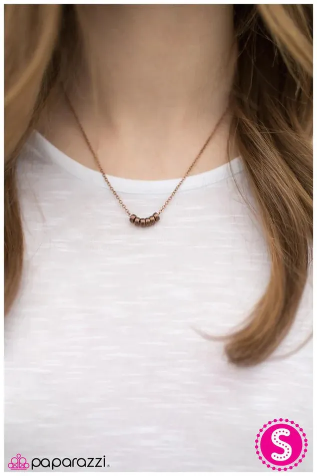 Necklaces Paparazzi Necklace Practical Magic Copper Paparazzi Jewelry