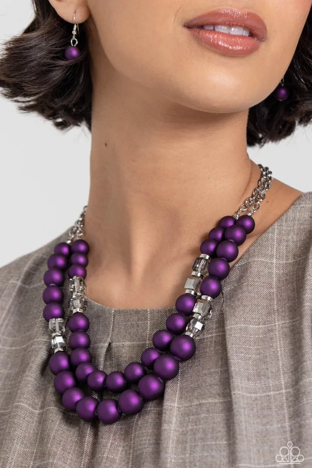 Necklaces Paparazzi Necklace Shopaholic Season Purple Paparazzi Jewelry