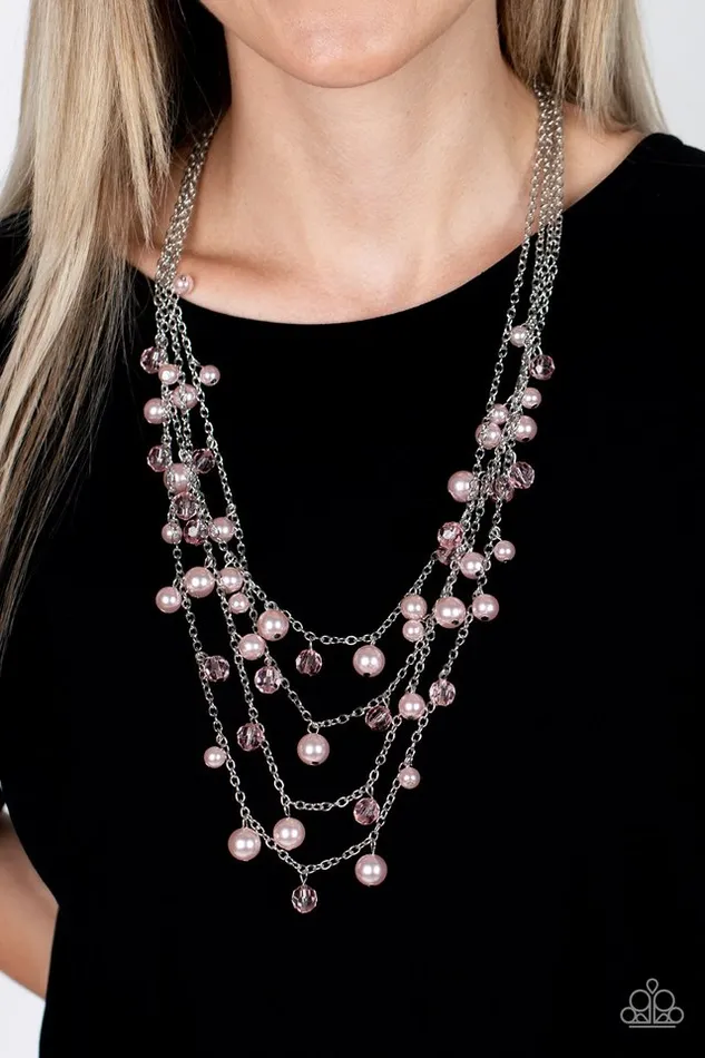Necklaces Paparazzi Necklace Vintage Virtuoso Pink Paparazzi Jewelry