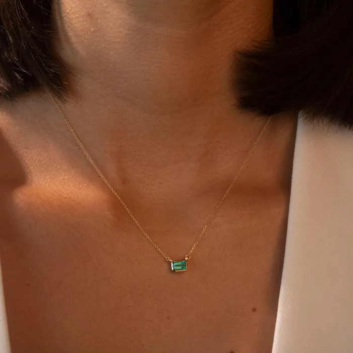 Necklaces RG 14k Emerald Hera Necklace