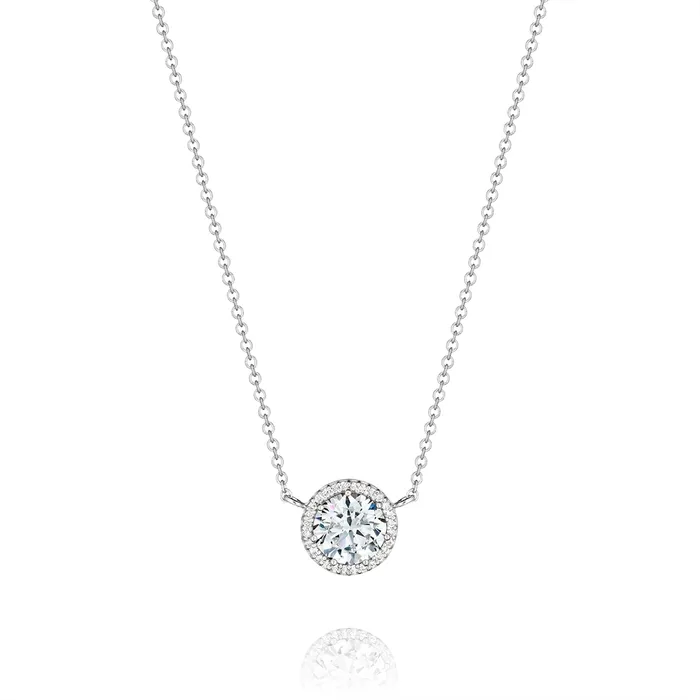 Necklaces Tacori 14K White Gold Diamond Pendant Mount Necklace 16 inch 70mm Tacori Necklaces Tacori 14K White Gold Diamond Pendant Mount Necklace 16 inch 70mm Tacori