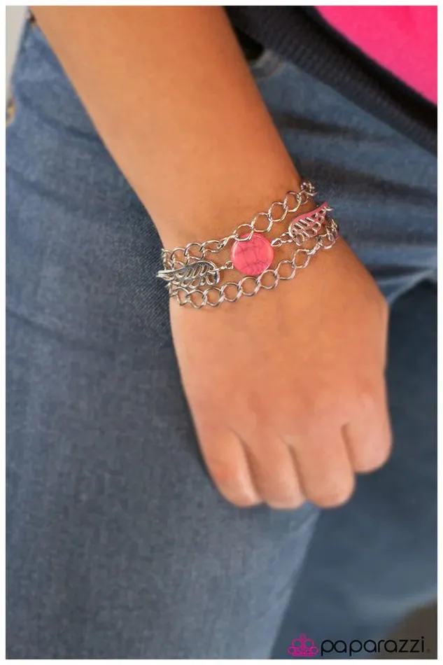 Paparazzi Bracelet Angel of Mine Pink Paparazzi Jewelry Bracelets