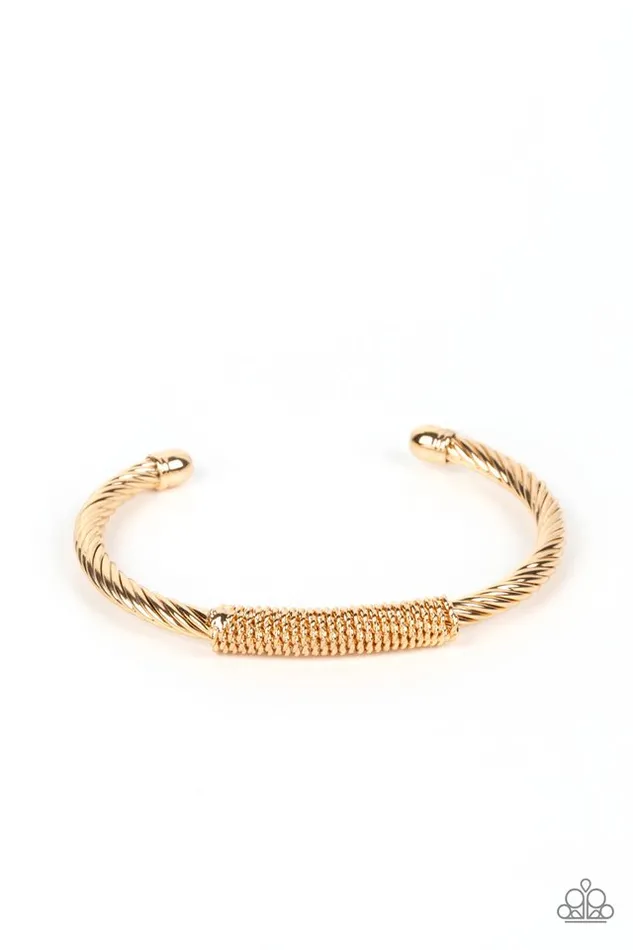 Paparazzi Bracelet CABLEMinded Gold Paparazzi Jewelry Bracelets Paparazzi Bracelet CABLEMinded Gold Paparazzi Jewelry Bracelets