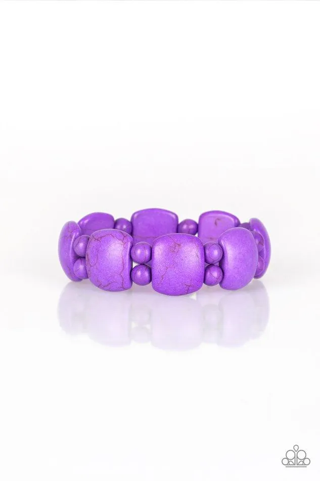 Paparazzi Bracelet Dont Be So NOMADIC Purple Paparazzi Jewelry Bracelets