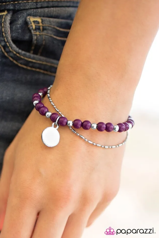 Paparazzi Bracelet Dreaming Big Purple Paparazzi Jewelry Bracelets
