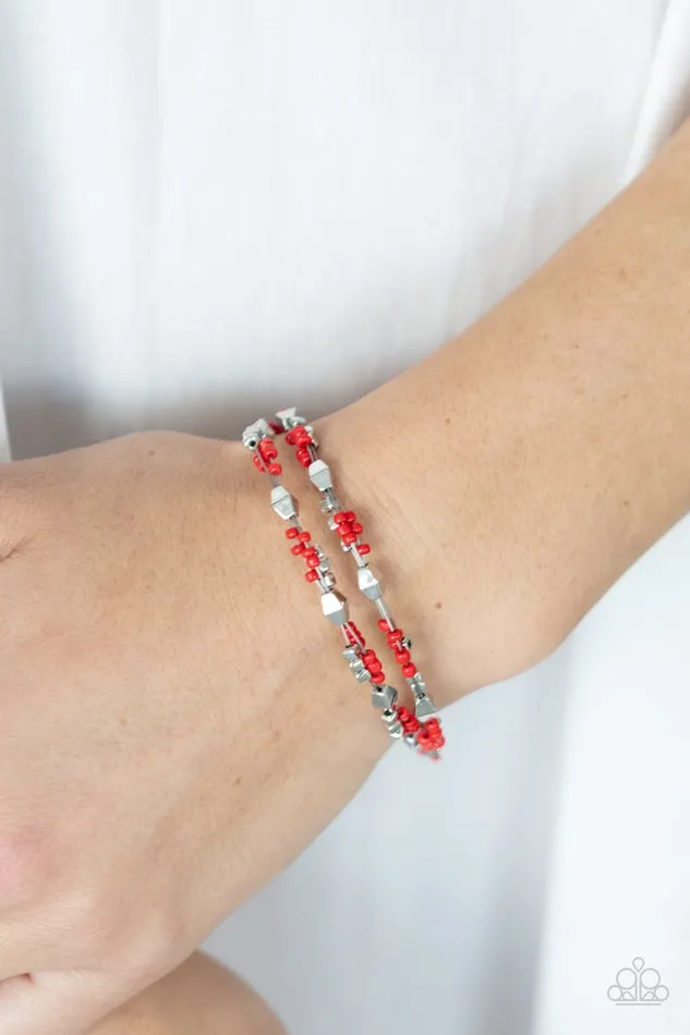 Paparazzi Bracelet Elite Explorer Red Paparazzi Jewelry Bracelets