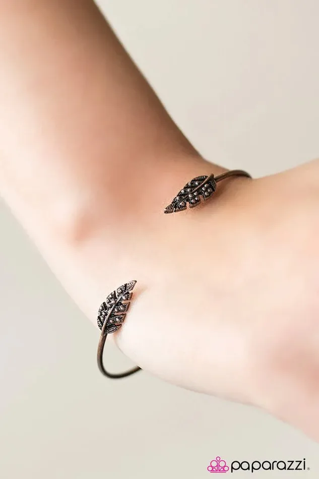 Paparazzi Bracelet Fly With Me Copper Paparazzi Jewelry Bracelets