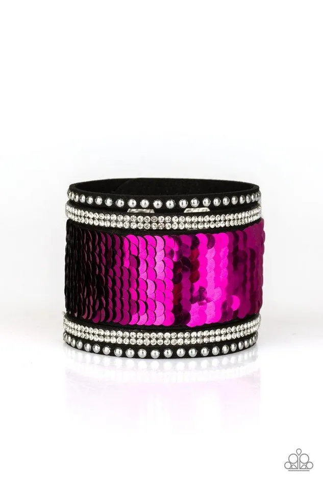 Paparazzi Bracelet MERMAIDS Have More Fun Pink Paparazzi Jewelry Bracelets