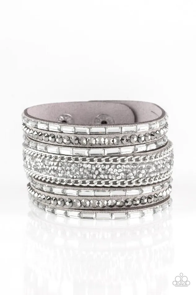 Paparazzi Bracelet Rhinestone Rumble Silver Paparazzi Jewelry Bracelets Paparazzi Bracelet Rhinestone Rumble Silver Paparazzi Jewelry Bracelets