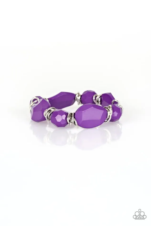 Paparazzi Bracelet Savor The Flavor Purple Paparazzi Jewelry Bracelets