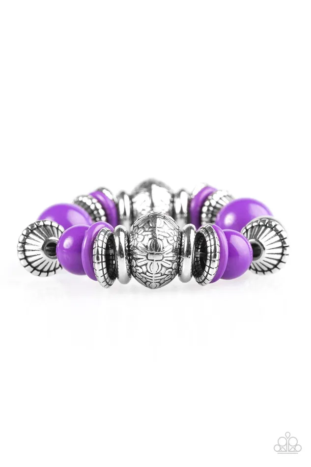 Paparazzi Bracelet Seize The Season Purple Paparazzi Jewelry Bracelets