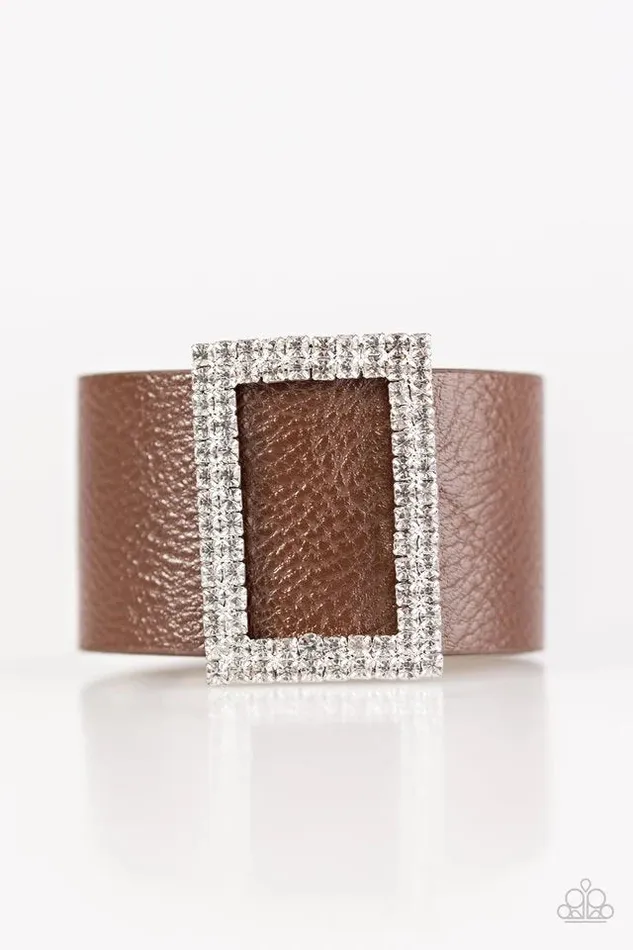 Paparazzi Bracelet STUNNING For You Brown Paparazzi Jewelry Bracelets