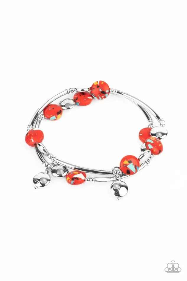 Paparazzi Bracelet Terrazzo Territory Red Paparazzi Jewelry Bracelets Paparazzi Bracelet Terrazzo Territory Red Paparazzi Jewelry Bracelets
