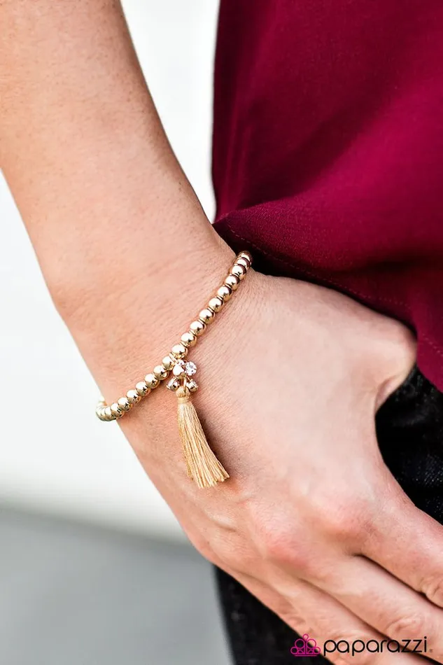 Paparazzi Bracelet Ticket To Nowhere Gold Paparazzi Jewelry Bracelets
