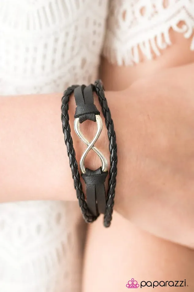 Paparazzi Bracelet Together Forever Black Paparazzi Jewelry Bracelets