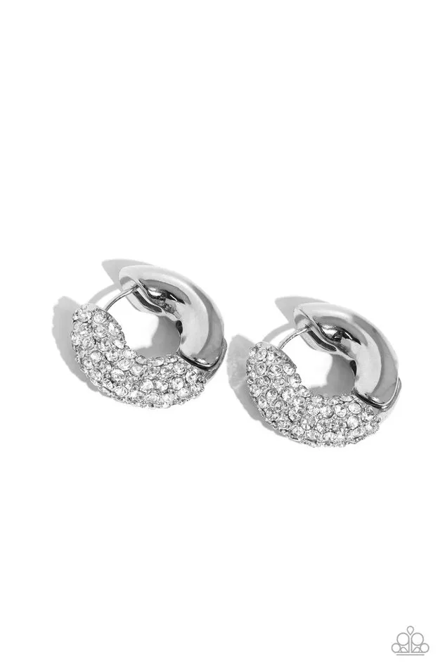 Paparazzi Earring Combustible Confidence White Paparazzi Jewelry Earrings Paparazzi Earring Combustible Confidence White Paparazzi Jewelry Earrings