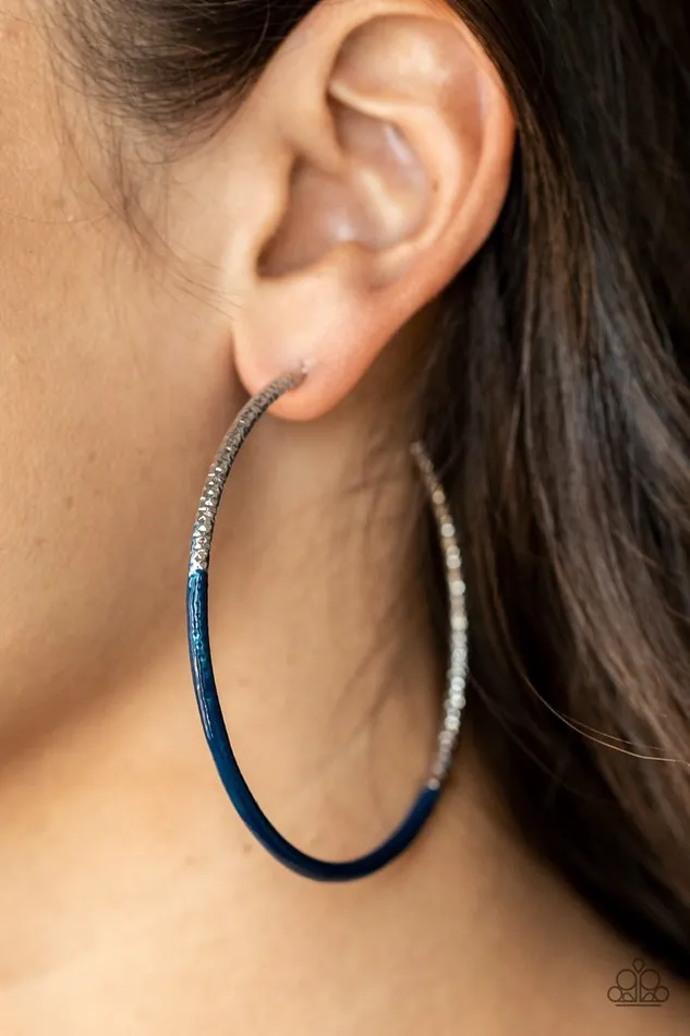 Paparazzi Earring DIP DIP Hooray Blue Paparazzi Jewelry Earrings