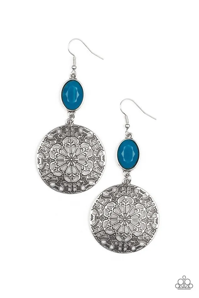 Paparazzi Earring Eloquently Eden Blue Paparazzi Jewelry Earrings Paparazzi Earring Eloquently Eden Blue Paparazzi Jewelry Earrings