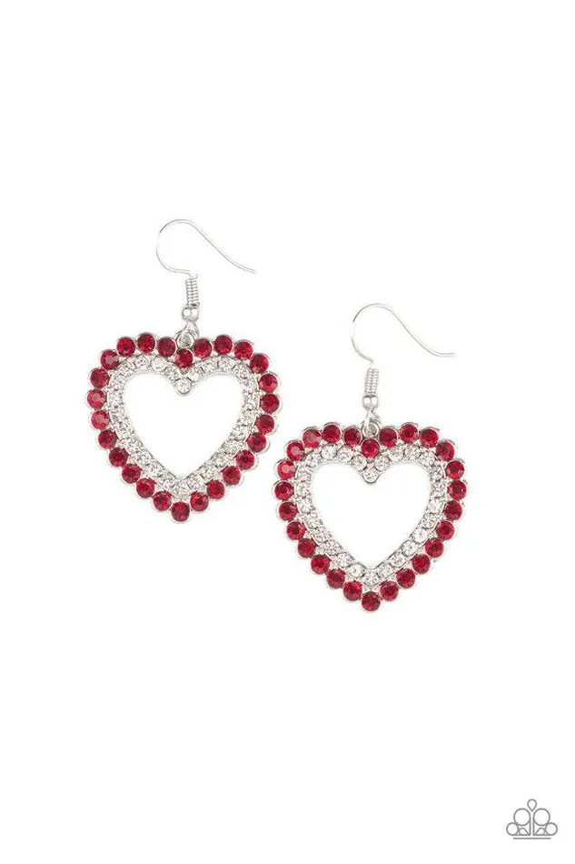Paparazzi Earring High School Sweethearts Red Paparazzi Jewelry Earrings Paparazzi Earring High School Sweethearts Red Paparazzi Jewelry Earrings