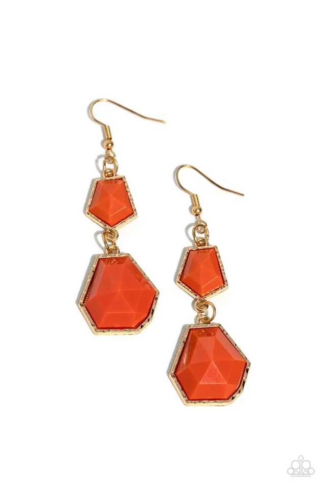 Paparazzi Earring Rio Relic Orange Paparazzi Jewelry Earrings Paparazzi Earring Rio Relic Orange Paparazzi Jewelry Earrings