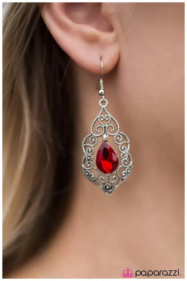 Paparazzi Earring The Selection Red Paparazzi Jewelry Earrings