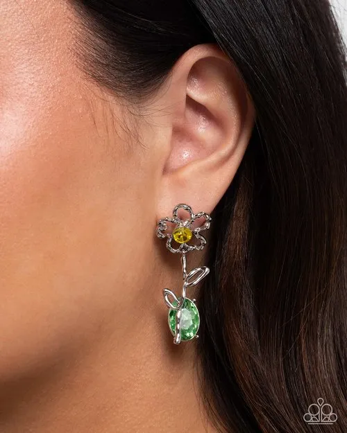 Paparazzi Earring Whimsical Welcome Yellow Paparazzi Jewelry Earrings