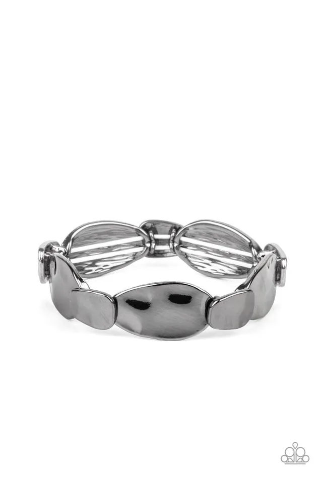 Paparazzi Jewelry Bracelets Paparazzi Bracelet Absolutely Applique Black