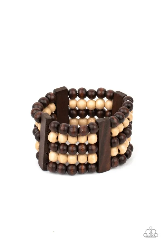 Paparazzi Jewelry Bracelets Paparazzi Bracelet Caribbean Catwalk Brown Paparazzi Jewelry Bracelets Paparazzi Bracelet Caribbean Catwalk Brown