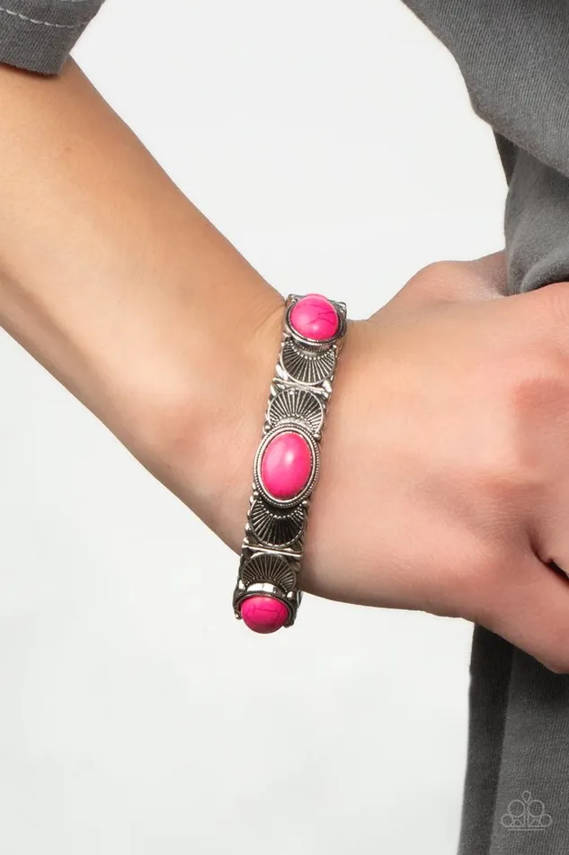 Paparazzi Jewelry Bracelets Paparazzi Bracelet Desert Skyline Pink