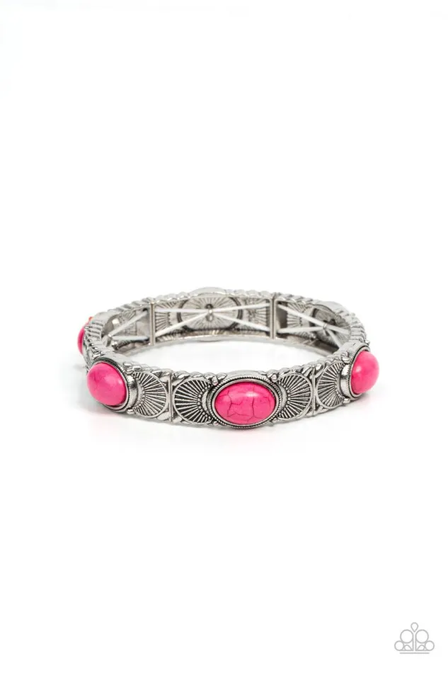 Paparazzi Jewelry Bracelets Paparazzi Bracelet Desert Skyline Pink Paparazzi Jewelry Bracelets Paparazzi Bracelet Desert Skyline Pink