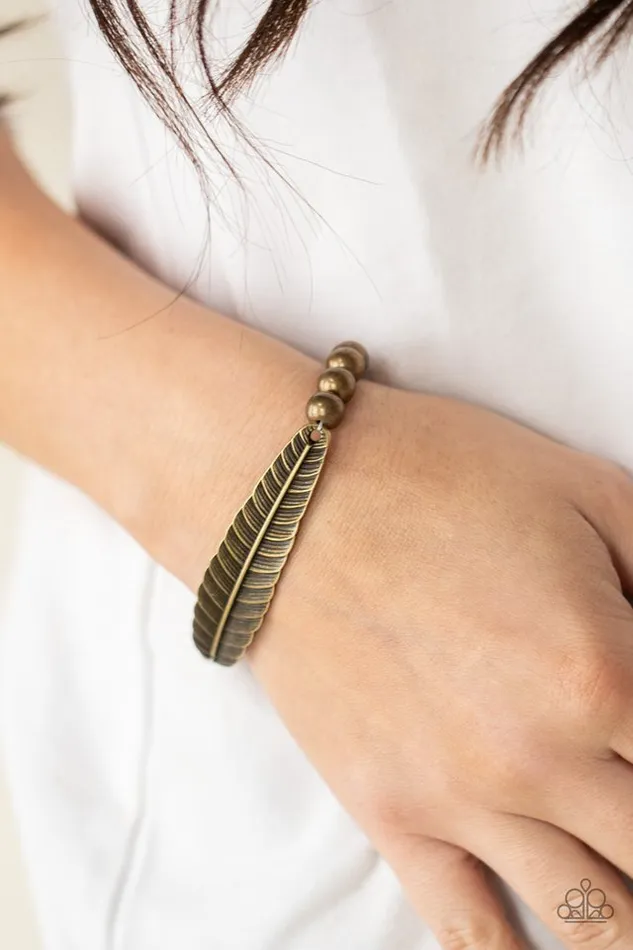 Paparazzi Jewelry Bracelets Paparazzi Bracelet Featherlight Fashion Brass