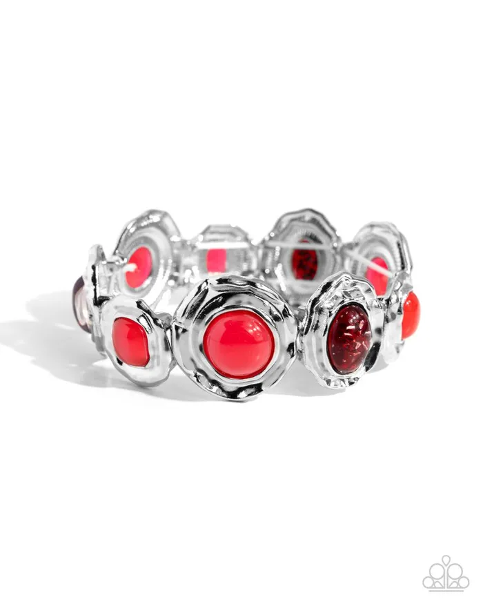 Paparazzi Jewelry Bracelets Paparazzi Bracelet Hammered High Red Paparazzi Jewelry Bracelets Paparazzi Bracelet Hammered High Red