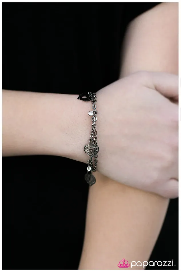 Paparazzi Jewelry Bracelets Paparazzi Bracelet Ill Give You My Heart Black