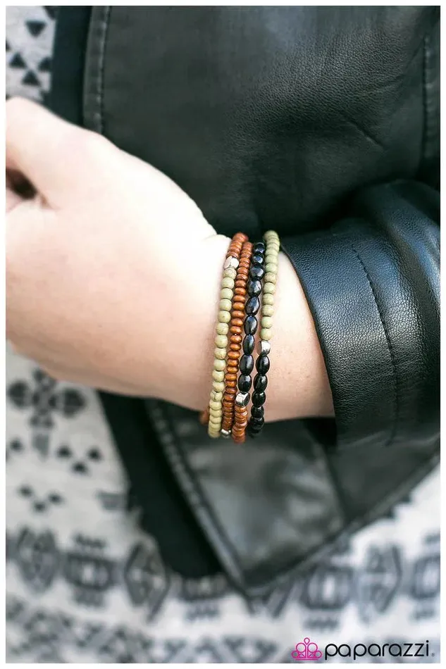 Paparazzi Jewelry Bracelets Paparazzi Bracelet Its Human Nature Green