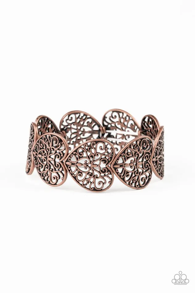 Paparazzi Jewelry Bracelets Paparazzi Bracelet Keep Love In Your Heart Copper Paparazzi Jewelry Bracelets Paparazzi Bracelet Keep Love In Your Heart Copper